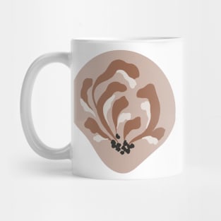 Minimalist Abstract  Unique Flower  Cute Minimali Pink  design Mug